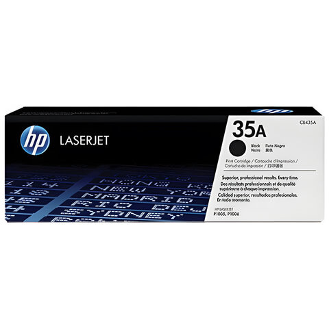 Картридж лазерный HP (CB435A) LaserJet P1005/P1006, №35А, оригинальный, ресурс 1500 страниц по низкой цене оптом 