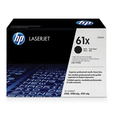 Картридж лазерный HP (C8061X) LaserJet 4100/4100N/4100DTN/4100mfp, черный, оригинальный, ресурс 10000 страниц, С8061X по низкой цене оптом 