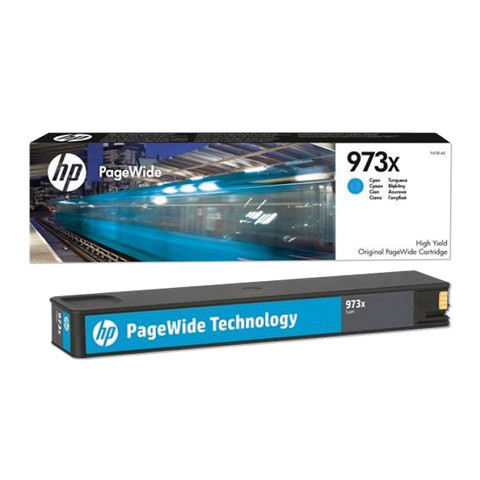 Картридж струйный HP (F6T81AE) PW Pro 477dw/452dw, 973XL, голубой, увеличенный ресурс 7000 страниц, оригинальный по низкой цене оптом 