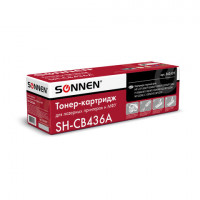 Картридж лазерный SONNEN (SH-CB436A) для HP LaserJet P1504/05/06/M1120/M1522, ВЫСШЕЕ КАЧЕСТВО, ресурс 2000 стр., 362429