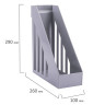 Лоток вертикальный для бумаг, увеличенная ширина (277х100х290 мм), BRAUBERG-MAXI, серый, 231051