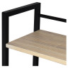 Стол на металлокаркасе BRABIX "LOFT CD-005",1200х520х1200 мм, 3 полки, цвет дуб натуральный, 641223 по низкой цене оптом 