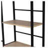 Стол на металлокаркасе BRABIX "LOFT CD-005",1200х520х1200 мм, 3 полки, цвет дуб натуральный, 641223 по низкой цене оптом 