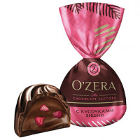 Конфеты шоколадные O'ZERA с дробленой вишней, 500 г, пакет, УК756