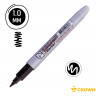 Маркер перманентный Crown "Multi Marker Super Slim" черный, пулевидный, 1мм по низкой цене оптом Краснодар, Москва, Уфа, Казань, Барнаул, Владивосток, Хабаровск, Сахалин, Красноярск, Екатеренбург, 