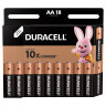 Батарейки КОМПЛЕКТ 18 шт., DURACELL Basic, AA (LR06, 15А), алкалиновые, пальчиковые, блистер по низкой цене оптом 
