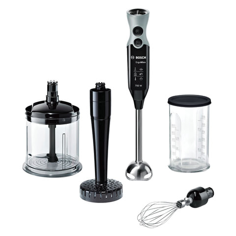 Блендер погружной BOSCH MSM67165RU, 750 Вт, 12 скоростей, измельчитель 0,6 л, венчик, черный по низкой цене оптом Краснодар, Москва, Уфа, Казань, Барнаул, Владивосток, Хабаровск, Сахалин, Красноярск, Екатеренбург, 