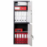 Шкаф металлический для документов AIKO "SL-125/2ТEL" ГРАФИТ, 1252х460х340 мм, 31 кг, S10799132902