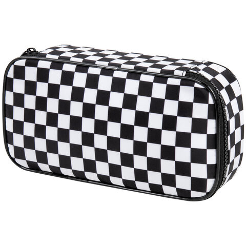 Пенал-органайзер BRAUBERG, 1 отделение, полиэстер, 22x11,5x6 см, "Black and white", 271572 по низкой цене оптом 