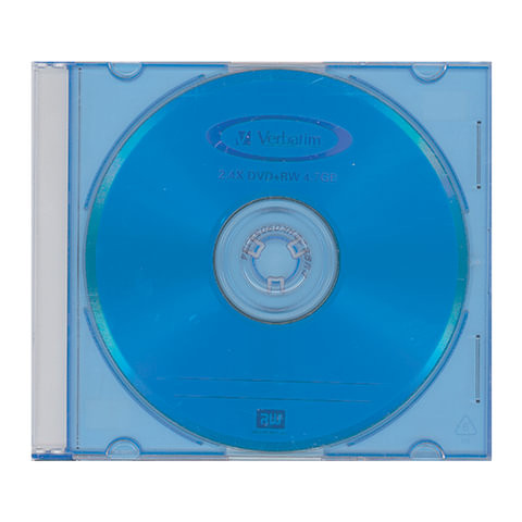 Диск DVD+RW (плюс) VERBATIM, 4,7 Gb, 4x, Color Slim Case по низкой цене оптом Краснодар, Москва, Уфа, Казань, Барнаул, Владивосток, Хабаровск, Сахалин, Красноярск, Екатеренбург, 