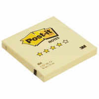 Блок самоклеящийся (стикер) POST-IT ORIGINAL 76х76 мм, 100 л., желтый, 654