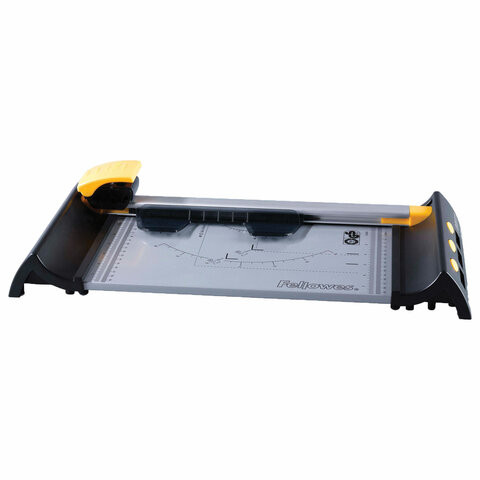 Резак роликовый FELLOWES ELECTRON A4, 4 стиля резки, до 10 листов, длина резки 320 мм, FS-54104 по низкой цене оптом Краснодар, Москва, Уфа, Казань, Барнаул, Владивосток, Хабаровск, Сахалин, Красноярск, Екатеренбург, 
