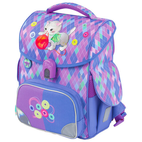 Ранец TIGER FAMILY для начальной школы, "Jolly", "Playful Kitten", 36х31х19 см, 228907, TGJL-027A по низкой цене оптом 