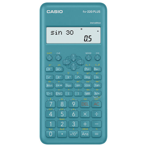 Калькулятор инженерный CASIO FX-220PLUS-2-S (155х78 мм), 181 функция, питание от батареи, сертифицирован для ЕГЭ, FX-220PLUS-2-S- по низкой цене оптом 