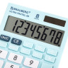 Калькулятор настольный BRAUBERG ULTRA PASTEL-08-LB, КОМПАКТНЫЙ (154x115 мм), 8 разрядов, двойное питание, ГОЛУБОЙ, 250513 по низкой цене оптом 