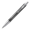 Ручка шариковая PARKER "IM Metallic Pursuit CT", корпус темно-серый, хромированные детали, синяя, 2074144 по низкой цене оптом 