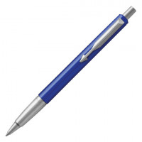 Ручка шариковая PARKER "Vector Standard Blue CT", корпус синий, детали из нержавеющей стали, синяя, 2025419