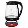 Чайник TEFAL KO450832, 1,7 л, 2400 Вт, закрытый нагревательный элемент, стекло, черный по низкой цене оптом Краснодар, Москва, Уфа, Казань, Барнаул, Владивосток, Хабаровск, Сахалин, Красноярск, Екатеренбург, 