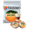 Кофе в капсулах JACOBS "Latte Macchiato Caramel" для кофемашин Tassimo, 8 порций (16 капсул), 8052186 по низкой цене оптом 