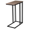 Стол журнальный на металлокаркасе BRABIX LOFT CT-002, 450х250х630 мм, цвет морёный дуб, 641861 по низкой цене оптом 