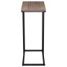 Стол журнальный на металлокаркасе BRABIX LOFT CT-002, 450х250х630 мм, цвет морёный дуб, 641861 по низкой цене оптом 