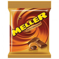 Конфеты-ирис MELLER (Меллер) с шоколадом, 100 г, пакет, 21161