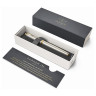 Ручка-роллер PARKER "IM Premium Warm Silver GT, корпус серебристый матовый с гравировкой, позолоченные детали, черная, 1931686