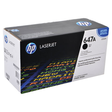 Картридж лазерный HP (CE260A) ColorLaserJet CP4025/4525, черный, оригинальный, ресурс 8500 страниц по низкой цене оптом 