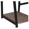 Стол на металлокаркасе BRABIX "LOFT CD-006", 1200х500х730 мм, 2 полки, цвет морёный дуб, 641224 по низкой цене оптом 