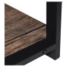 Стол на металлокаркасе BRABIX "LOFT CD-006", 1200х500х730 мм, 2 полки, цвет морёный дуб, 641224 по низкой цене оптом 