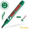 Маркер перманентный Crown "Multi Marker Chisel" зеленый, скошенный, 5мм по низкой цене оптом Краснодар, Москва, Уфа, Казань, Барнаул, Владивосток, Хабаровск, Сахалин, Красноярск, Екатеренбург, 