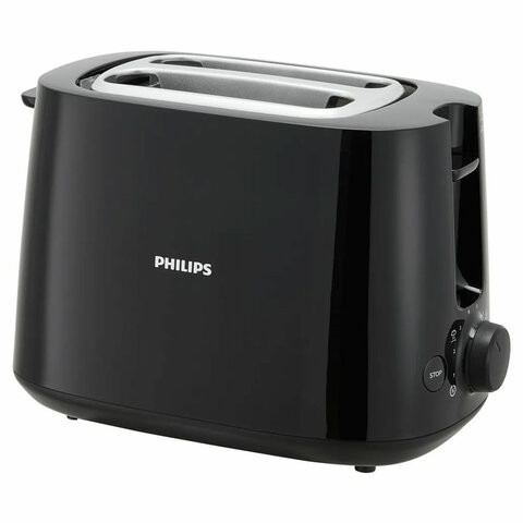 Тостер PHILIPS HD2581/90, 830 Вт, 2 тоста, 8 режимов, пластик, черный по низкой цене оптом 