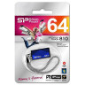 Флеш-диск 64 GB SILICON POWER Touch 810 USB 2.0, синий, SP64GBUF2810V1B по низкой цене оптом Краснодар, Москва, Уфа, Казань, Барнаул, Владивосток, Хабаровск, Сахалин, Красноярск, Екатеренбург, 