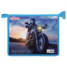 Папка для тетрадей ПИФАГОР А5, 1 отделение, пластик, молния сверху, "Motorcycle", 270136 по низкой цене оптом 