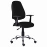 Кресло BRABIX "Comfort MG-322", хром, регулируемая эргономичная спинка, ткань, черное, 532558 по низкой цене оптом 