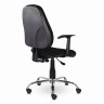 Кресло BRABIX "Comfort MG-322", хром, регулируемая эргономичная спинка, ткань, черное, 532558 по низкой цене оптом 