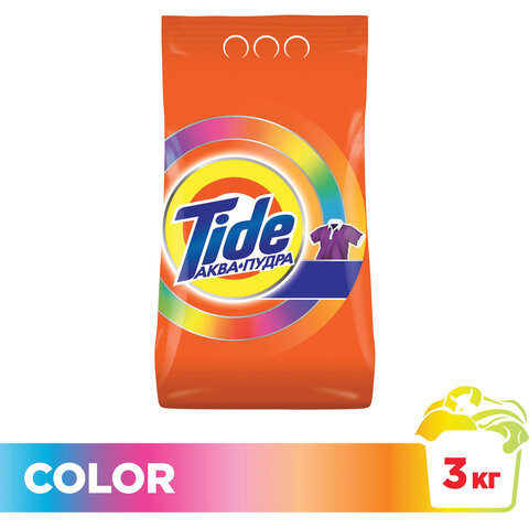 Стиральный порошок-автомат 3 кг, TIDE (Тайд) Color по низкой цене оптом 