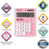 Калькулятор настольный BRAUBERG ULTRA PASTEL-08-PK, КОМПАКТНЫЙ (154x115 мм), 8 разрядов, двойное питание, РОЗОВЫЙ, 250514 по низкой цене оптом 