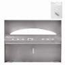 Диспенсер для покрытий на унитаз LAIMA PROFESSIONAL INOX, (V1) 1/2, нержавеющая сталь, зеркальный, 605703 по низкой цене оптом 