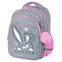 Рюкзак BRAUBERG OPTIMA, 2 отделения, с брелком, "Curious bunny", 36х27х18 см, 272098