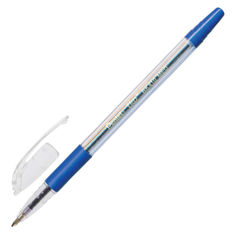 Ручка шариковая масляная с грипом PENTEL (Япония) "TKO", СИНЯЯ, узел 1 мм, линия письма 0,35 мм, BK410-CN по низкой цене оптом 