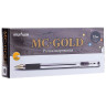 Ручка шариковая масляная с грипом MUNHWA "MC Gold", ЧЕРНАЯ, корпус прозрачный, узел 0,5 мм, линия письма 0,3 мм, BMC-01 по низкой цене оптом Краснодар, Москва, Уфа, Казань, Барнаул, Владивосток, Хабаровск, Сахалин, Красноярск, Екатеренбург, 