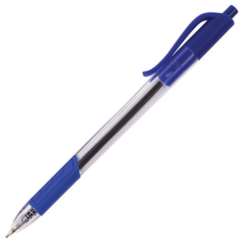 Ручка шариковая масляная автоматическая BRAUBERG "Extra Glide R-Grip", СИНЯЯ, узел 0,7 мм, линия письма 0,35 мм, 142930 по низкой цене оптом Краснодар, Москва, Уфа, Казань, Барнаул, Владивосток, Хабаровск, Сахалин, Красноярск, Екатеренбург, 