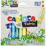 Набор фломастеров для ткани Carioca "Fabric Liner" 12цв., картон. уп., европодвес по низкой цене оптом Краснодар, Москва, Уфа, Казань, Барнаул, Владивосток, Хабаровск, Сахалин, Красноярск, Екатеренбург, 