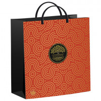 Пакет с пластиковой ручкой, мягкий пластик, 26х24см, "Естественный стиль", 140мкм, ШК, н00255877