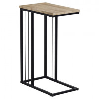 Стол журнальный на металлокаркасе BRABIX LOFT CT-002, 450х250х630 мм, цвет дуб натуральный, 641862