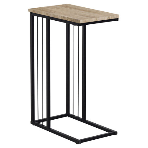 Стол журнальный на металлокаркасе BRABIX LOFT CT-002, 450х250х630 мм, цвет дуб натуральный, 641862 по низкой цене оптом 