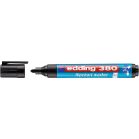 Маркер для флипчартов edding 380 Cap-off, круглый наконечник, 1.5-3 мм Черный