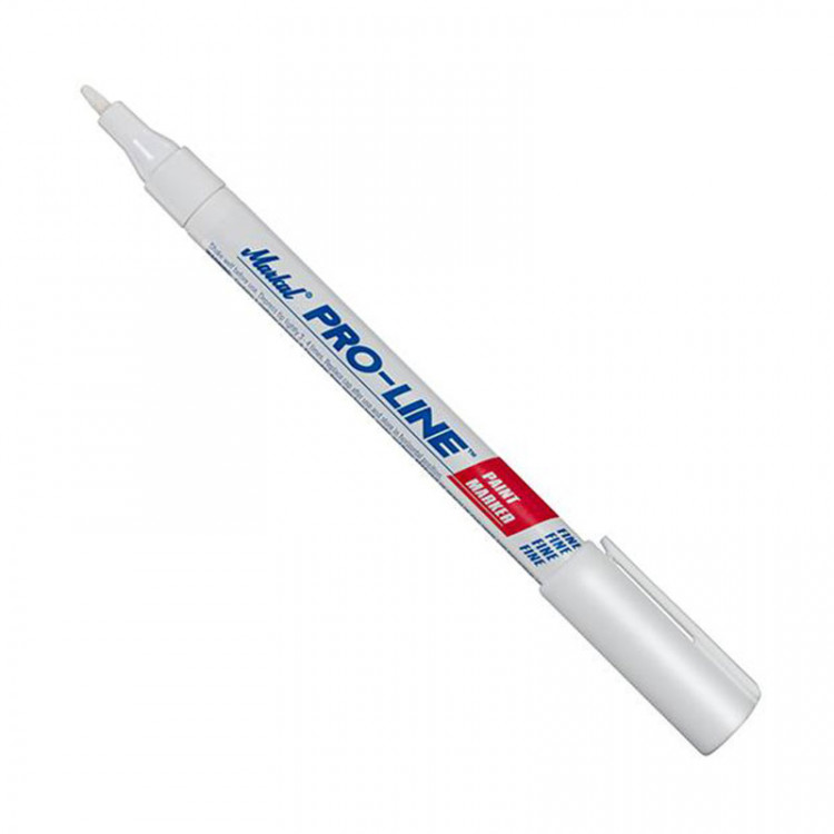 Маркер лаковый Markal Pro Line Fine, универсальный , от -20 до +50°C, 1.5 мм Белый по низкой цене оптом 