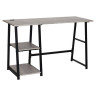 Стол на металлокаркасе BRABIX "LOFT CD-006", 1200х500х730 мм, 2 полки, цвет дуб антик, 641225 по низкой цене оптом 